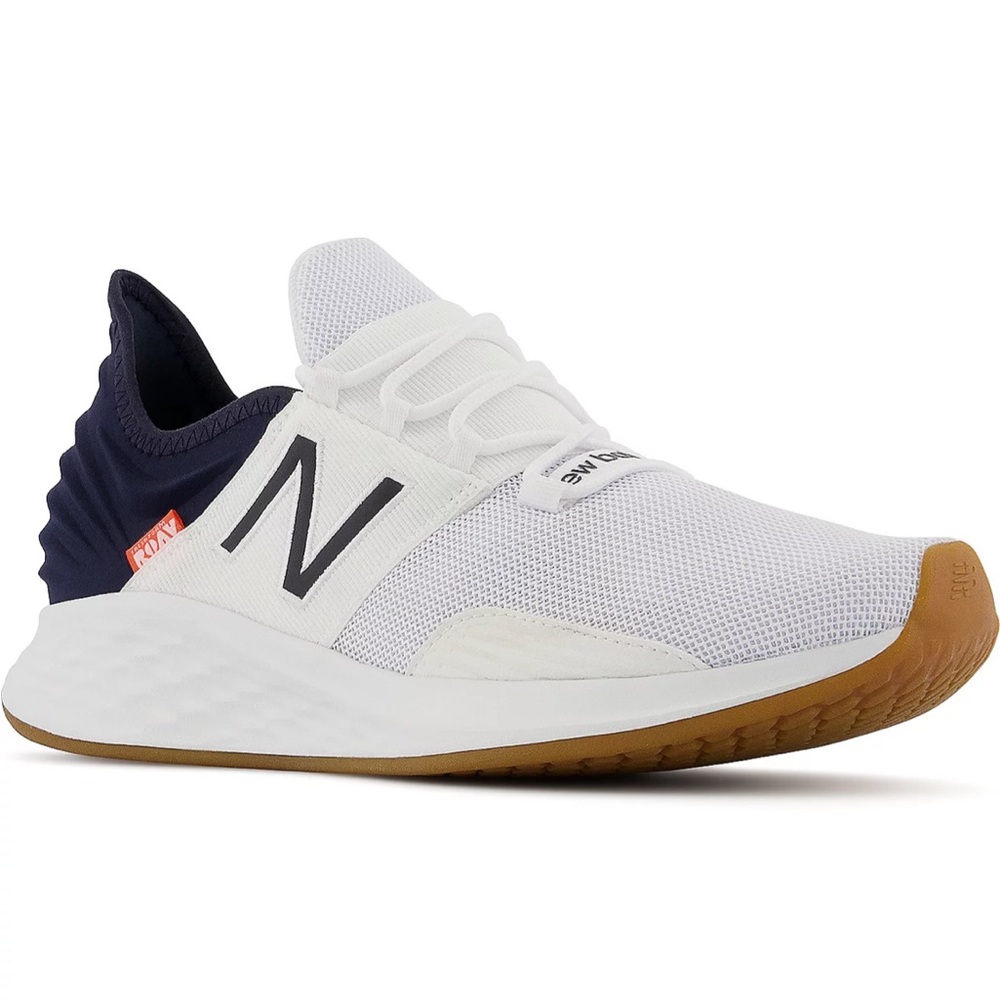 NWOT - Men’s New Balance Fresh Foam Roav Knit Sneaker - White/Blue